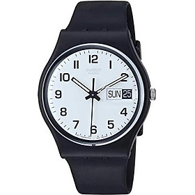 Swatch Women's GB743 Once Again Black Plastic Watch