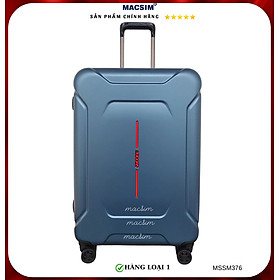 Vali cao cấp Macsim Smooire MSSM376 cỡ 20 inch / 24 inch màu blue - Hàng loại 1