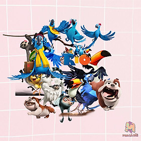 Miếng dán Stickers chủ đề Rio