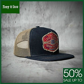 Tony tí hon - Mũ nón kết lưỡi trai Snapback Lvis cổ điển logo thêu phối lưới thời trang nam nữ cao cấp cá tính