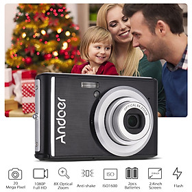 Máy Ảnh Andoer V700 Dành Cho Trẻ Em (20MP) (2.4 Inch) (Zoom 8X)