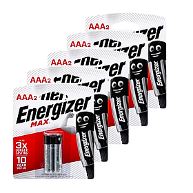 5 Đôi Pin AAA Energizer Max E92 1,5V Siêu bền - Hàng chính hãng