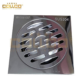 Phễu Thoát Sàn Cao Cấp COLLCO SU304 G1107 Kích thước: 12X12 PHI 90
