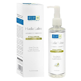 Dầu tẩy trang Hada Labo Advanced Nourish Hyaluron Cleansing Oil 200ml + Tặng Túi trang điểm cao cấp