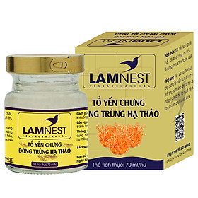  YẾN CHƯNG ĐÔNG TRÙNG HẠ THẢO ( tổ yến 28% ) Hộp 1 hủ LAMNEST