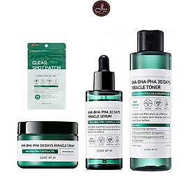 Combo 3 Sản Phẩm Trị Mụn Some By Mi Aha-Bha-Pha 30 Days Miracle - Tặng 1 Miếng Dán Mụn Some By Mi