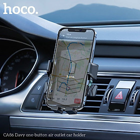Giá đỡ điện thoại trên ô tô Hoco CA86 - Gắn cửa điều hòa - Hàng chính hãng