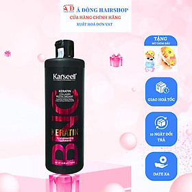 [+Tặng mũ trùm] Hấp Keratin thuỷ phân Karseell bọc tóc hư tổn sun cháy cao cấp hương chuối 500ml