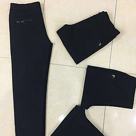 Quần nữ trung niên chất umi màu đen cho các bà các mẹ thời trang Banamo Fashion 705