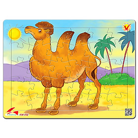 Xếp hình Tia Sáng Lạc đà (30 Mảnh Ghép) - Tặng kèm tranh tô màu cho bé