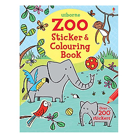 Sách tương tác tiếng Anh - Zoo Sticker And Colouring Book - Blue Horizon Book