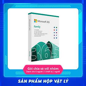 Mua   KEY GIA HẠN hoặc MUA MỚI   Phần mềm Microsoft 365 Family English APAC EM Subscr 1YR Medialess P10 (6GQ-01896) - Hàng Chính Hãng