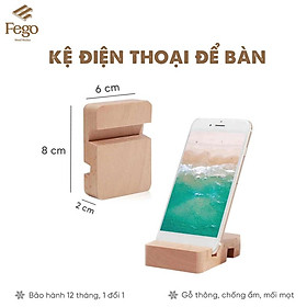 Mua Giá đỡ điện thoại gỗ thông / Kệ để smartphone xem phim chống trượt