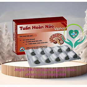 ￼TUẦN HOÀN NÃO Viphar - Hộp 30 viên- Phòng ngừa tai biến mạch máu não , tăng cường trí nhớ