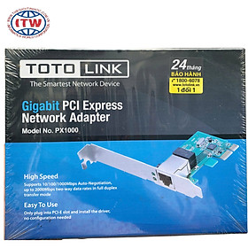 Mua Card Mạng PCI-E Gigabit Totolink PX1000 – Hàng Chính Hãng
