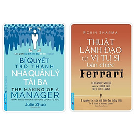 Combo Bí Quyết Trở Thành Nhà Quản Lý Tài Ba + Thuật Lãnh Đạo Từ Vị Tu Sĩ Bán Chiếc Ferrari - Bản Quyền