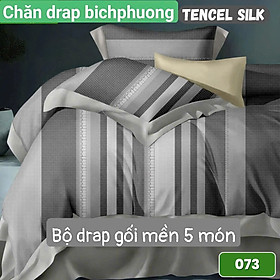 Bộ chăn drap gối Tencel vải Hàn Quốc , đỉnh cao mát , mềm mại { drap mền và 3 áo gối} HOẶC mền lẻ