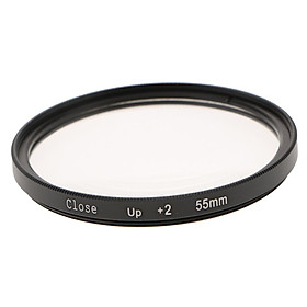 55mm +2 Circular Close Up  Effect Filter for  50mm 85mm Camera Lens