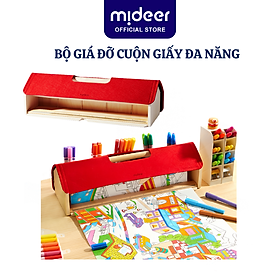 Bộ giá đỡ cuộn giấy vẽ đa năng Mideer Versatile Paper Roll Holder chất liệu gỗ cao cấp kèm giá đỡ tiện lợi cho bé