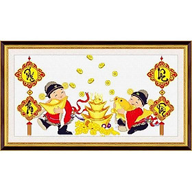 Mua Tranh thêu chữ thập  Phúc Lộc Thọ Tài       DLH-222713