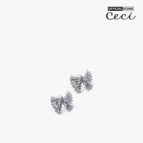 CECI - Khuyên tai nữ xỏ lỗ thiết kế chiếc nơ xinh xắn CC1-09000114