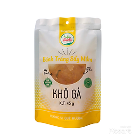 Đặc Sản Bình Định - Bánh Tráng Sấy Mắm Khô Gà Gói 45G - OCOP 4 Sao