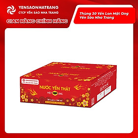 Khay 30 Lon Nước Yến Thật Mật Ong Yền Sào Nha Trang 190ml