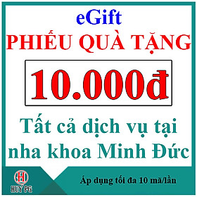 NK Minh Đức Phiếu quà tặng 10.000đ