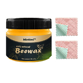 Mua Sáp ong Beewax vệ sinh đánh bóng đồ gỗ nội thất chống thấm thành phần tự nhiên 103gr tặng kèm 2 khăn vải