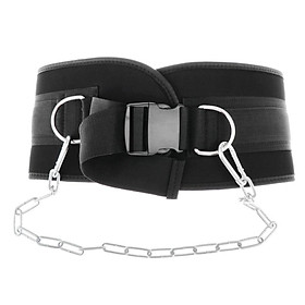 Dipping & Pull Up Weight Belt With Chain Gym Fitness Back Support Wrap Strap