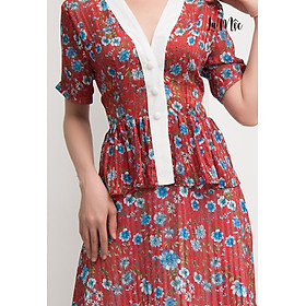 ĐẦM LA MỘC HOA ĐỎ, CỔ VIỀN TRẮNG