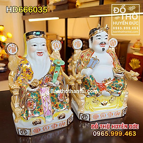 Mua Tượng Thần Tài Thổ Địa Sứ Gấm Đỏ HD666035