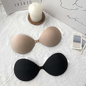 Áo dán nâng ngực khóa cài trước màu da hoặc đen 01