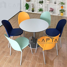 Mua Ghế Cafe fastfood Nội thất Capta Ghế nhựa chân thép sơn tĩnh điện phong cách Italia Châu Âu