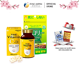 Vitamin CD & Calo 30g Combo Viên Uống chống hấp thụ Calories Cao Cấp Fine