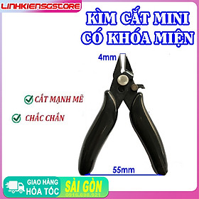 Kìm Cắt Dây Điện Mini Có Khóa Miệng Kìm Tay Cầm Thép Không Rỉ