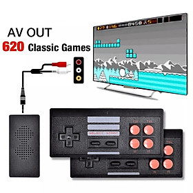 Mua Bộ điều khiển trò chơi điện tử 4 nút máy chơi game cầm tay không dây mini tích hợp 620 trò chơi 8 bit đầu ra AV