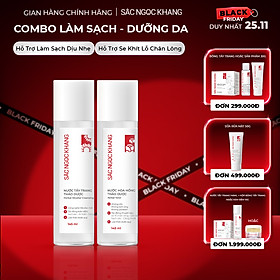 Bộ đôi làm sạch và dưỡng ẩm Sắc Ngọc Khang Nước tẩy trang 145ml + Nước hoa hồng 145ml