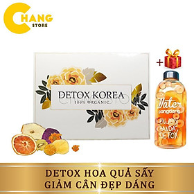 Detox Hoa Quả Sấy Tặng Kèm Bình 500ml - Liệu Trình 30 Ngày Giảm Cân, Thanh Lọc Cơ Thể, Đẹp Da