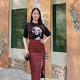 Áo thun nữ BLACKDOKI-YOSI Beauty , áo phông oversize tay lỡ unisex chất cotton dày dặn M123
