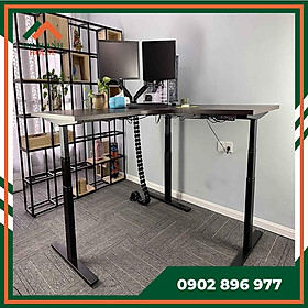 Mua Chân bàn góc đen nâng hạ thông minh tự động điều chỉnh độ cao MS17 khung phủ sơn tĩnh điện