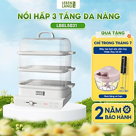 Mua Nồi hấp điện đa năng LEBENLANG LBEL5031 nồi hấp 3 tầng  siêu tiện lợi  dung tích 18L  công suất 900W - hàng chính hãng