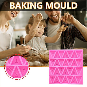 Letter Cakeside Mold for Chocolate Large Letters Alphabet Cake Cookie Silicone Mould Decorating kitchen tools boys children