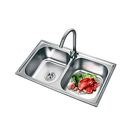 Mua Chậu Rửa Chén Đôi INOX + Vòi Rửa