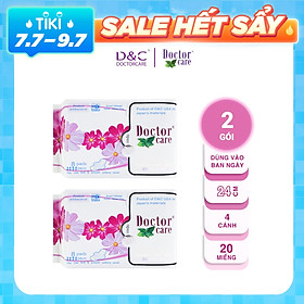 Băng vệ sinh thảo dược Doctor Care ban ngày 24cm Combo 2 gói