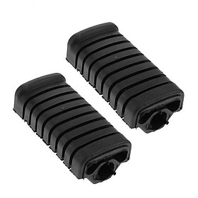 2X Rubber Nonslip Footrest Pedal Foot Peg Footpeg Covers Set for  WY125