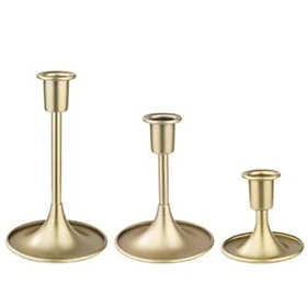 Mua Chân Nến Sắt Mạ Vàng Trang Trí /3Pcs | Index Living Mall | Nhập Khẩu Thái Lan