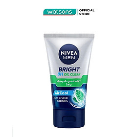 Sữa Rửa Mặt Nivea Men Sạch Nhờn Mát Lạnh Bọt Mịn Bright 8H Oil Clear 100g