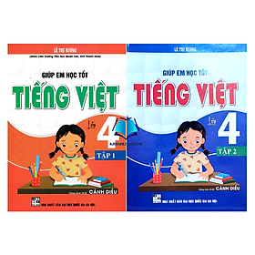 Sách - Combo Giúp Em Học Tốt Tiếng Việt Lớp 4 - Tập 1 + 2 (Dùng Kèm SGK Cánh Diều)