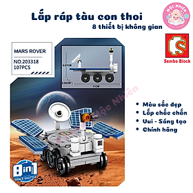 Đồ chơi lắp ráp xếp hình tàu con thoi Space Shuttle 8 trong 1 SEMBO BLOCK 203311 - 203318 (836 mảnh ghép)